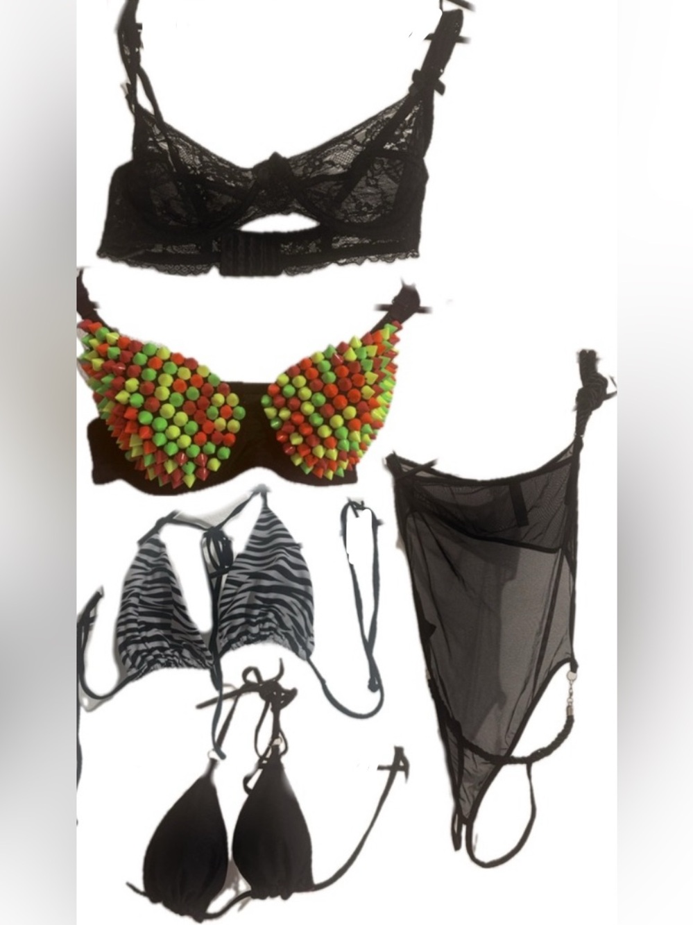 ravewear sexy bra exotic bikini bondage teddy